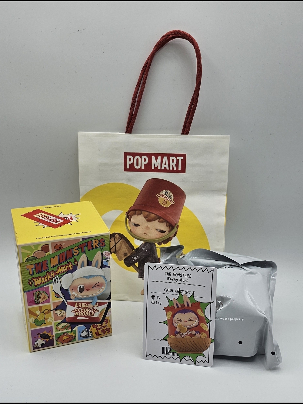 POP MART Labubu The Monsters Wacky Mart Chips Blind Box Sealed Bag